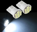Picture of 2*WHITE T10 8 SMD LED WEDGE LIGHT BULBS