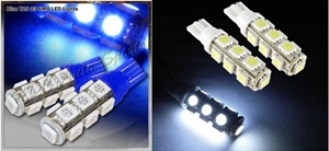 Picture of 2*T10 SMD 13 LED 5050 Lights White/Blue