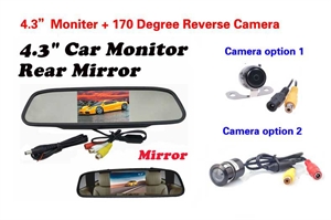 Picture of 4.3“ Mirror Monitor + 170degree reverse camera