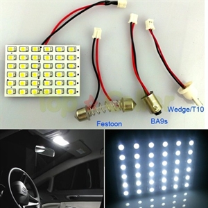 Picture of 36 LED white 1020 Panel lights T10/BA9S/Festoon