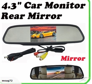 Picture of Car 4.3" LCD Mirror Monitor 12V/24V 